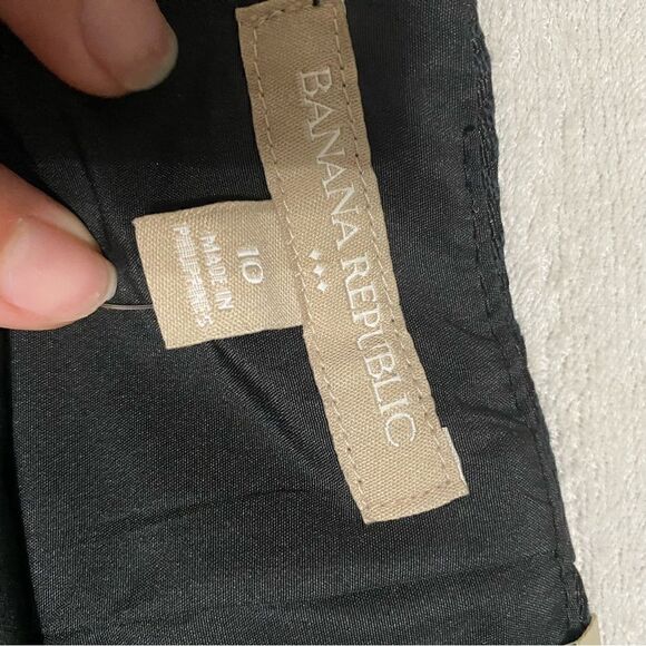 NWT Banana Republic Circular Jacquard Black Skirt - Picture 4 of 11